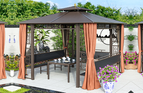 Mẫu nhà chòi sân vườn lắp ghép sang trọng, bền đẹp